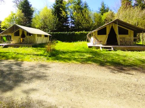 TENTE TOILE ET BOIS 4 personnes - Tente Lodge 10 + 20 m² - 2 chambres / sans sanitaires