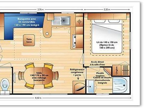 MOBILHOME 6 personnes - SUPER CORDELIA 32m² / 3 chambres - sans terrasse