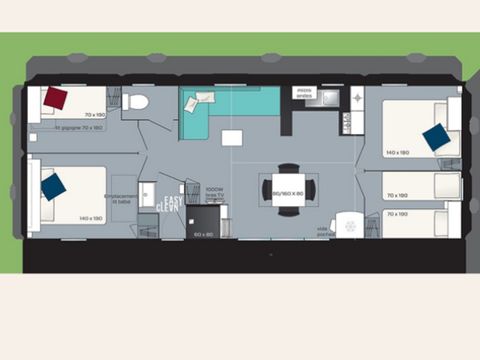 MOBILHOME 8 personnes - SMALA - 4 chambres