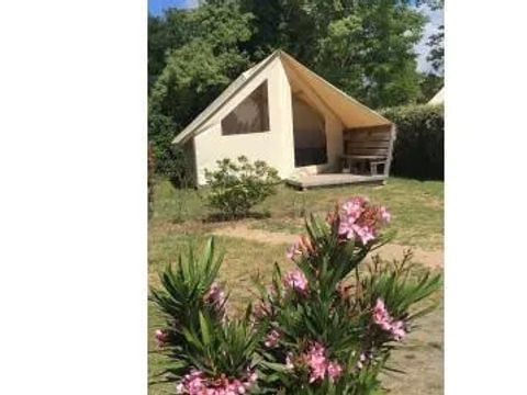 Tente en toile et en bois 4 personnes - LODGE TENTE - sans sanitaire