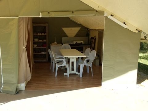 TENTE TOILE ET BOIS 4 personnes - LODGE TOILE sans sanitaires