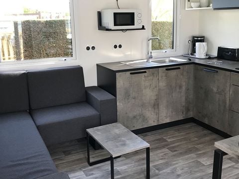 MOBILHOME 6 personnes - Confort 32m² - 3 chambres + terrasse non-couverte