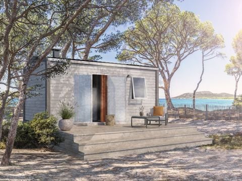 MOBILHOME 2 personnes - Confort 17.8m² - 1 chambre + terrasse