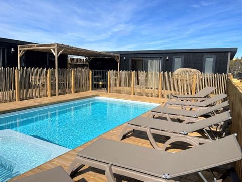 MOBILHOME 8 personnes - NEW// Villa de la Rance Prestige 60m² - 4 chambres - 3 SDB - Piscine - Terrasse couverte - SPA