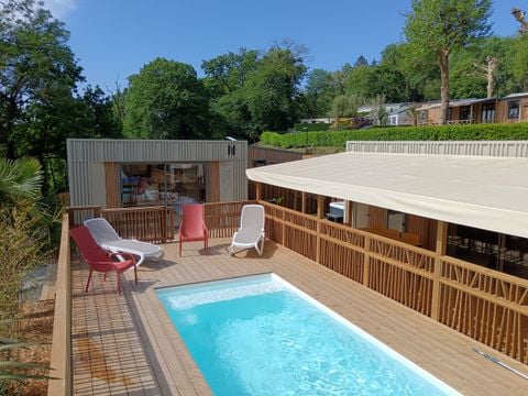 MOBILHOME 8 personnes - NEW// Villa de la Rance Prestige 60m² - 4 chambres - 3 SDB - Piscine - Terrasse couverte - SPA