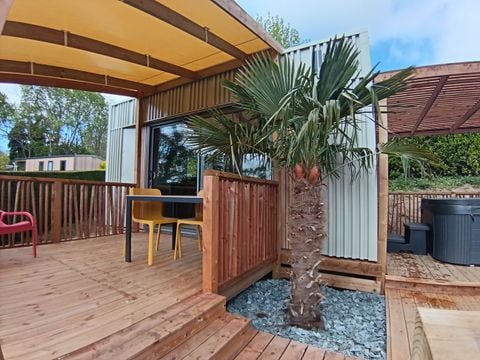 MOBILHOME 2 personnes - NEW// Villa de la Rance Prestige 20m² - 1 chambre - SPA - Terrasse couverte