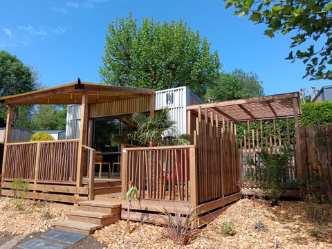 MOBILHOME 2 personnes - NEW// Villa de la Rance Prestige 20m² - 1 chambre - SPA - Terrasse couverte