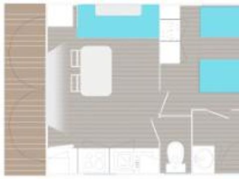MOBILHOME 2 personnes - Corsaire 20m²