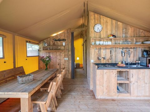 Tente en toile et en bois 5 personnes - LODGE SAFARI XL