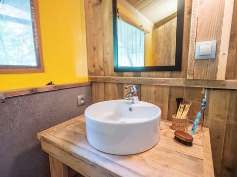 Tente en toile et en bois 5 personnes - LODGE SAFARI XL