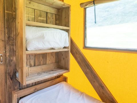 Tente en toile et en bois 5 personnes - LODGE SAFARI XL