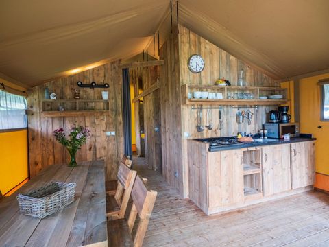 Tente en toile et en bois 5 personnes - LODGE SAFARI XL