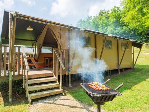 Tente en toile et en bois 4 personnes - LODGE SAFARI
