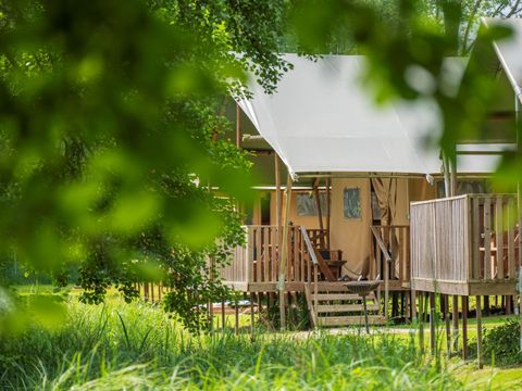 Tente en toile et en bois 4 personnes - LODGE SAFARI