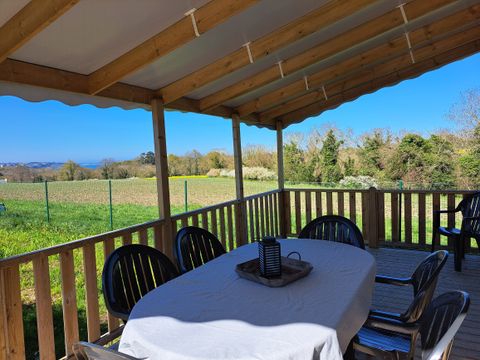 MOBILHOME 8 personnes - Mobile-home CONFORT VUE MER  6/8 personnes / 3 chambres + terrasse