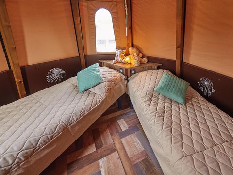 Tente 4 personnes - TIPI HOME 2 chambres /Avec douche et WC