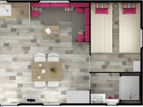 MOBILHOME 4 personnes - PREMIUM 2chb Jacuzzi