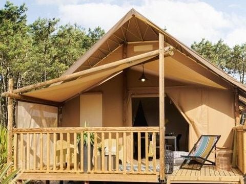 TENTE TOILE ET BOIS 5 personnes - Lodge confort