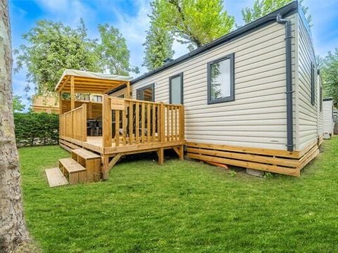 MOBILHOME 6 personnes - Comfort | 3 Ch. | 6 Pers. | Terrasse surélevée | Clim.