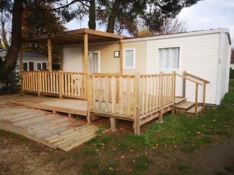 MOBILHOME 4 personnes - Mobilhome PMR - 2 chambres + terrasse couverte