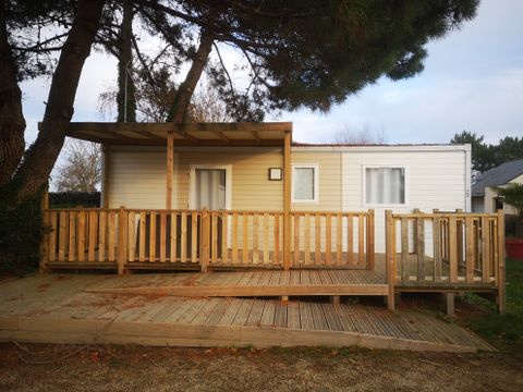 MOBILHOME 4 personnes - Mobilhome PMR - 2 chambres + terrasse couverte