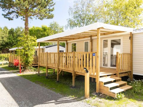 MOBILHOME 6 personnes - Confort 34m² (3 chambres) + Terrasse + TV + lave-vaisselle