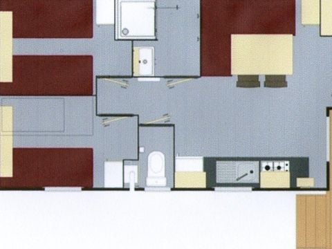 MOBILHOME 6 personnes - Confort Terrasse Côté Mer