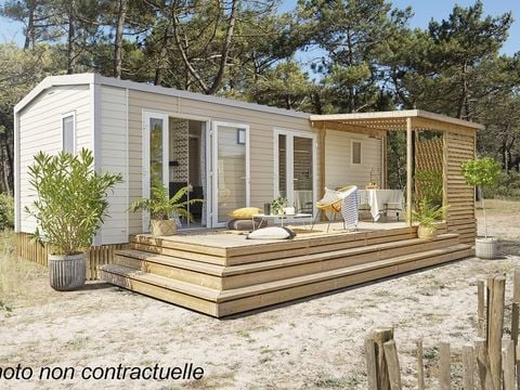 MOBILHOME 4 personnes - Grand Large 30m² (2 chambres) + terrasse
