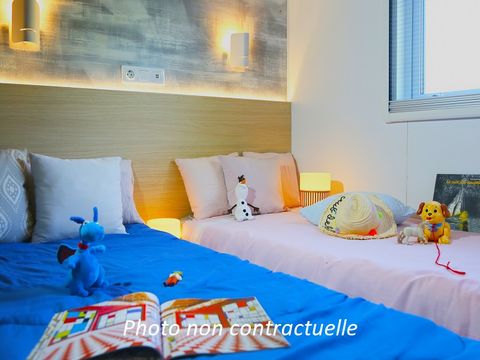 MOBILHOME 6 personnes - Taos 40m² (3 chambres 2 SDB) + terrasse au bord de l'étang