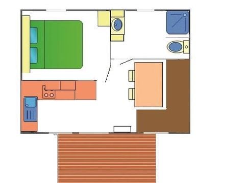 MOBILHOME 2 personnes - BALI