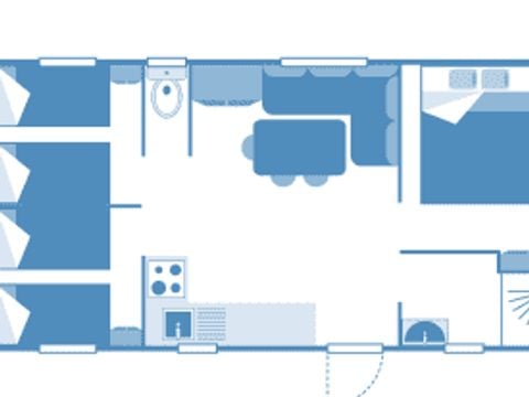 MOBILHOME 6 personnes - Cottage Normandy 6p 3ch ***