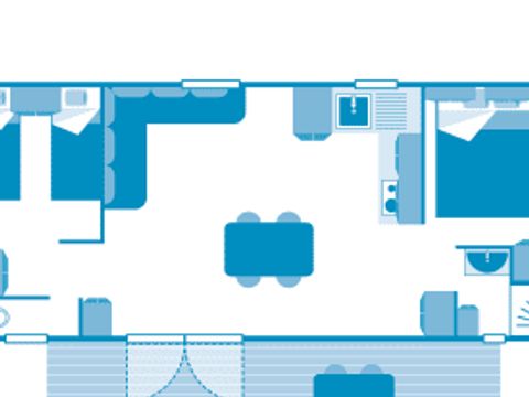 MOBILHOME 4 personnes - Cottage 4p 2ch ****