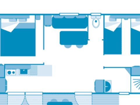 MOBILHOME 4 personnes - Cottage 4p 2ch ***