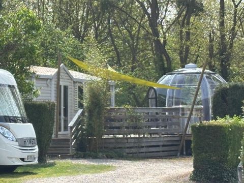 BUNGALOW 2 personnes - 14-Bungalow du Gorguet 40m2 (2ch -2/6pers.) + Jaccuzzi + Lits faits + serviette + kit boisson + TV - prix pour 2 personnes