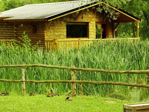 CHALET 2 personnes - Cabane du GRIZZLI (Lit rond, douche italienne)