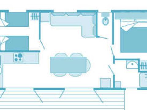 MOBILHOME 5 personnes - Cottage 4/5p 2ch ***