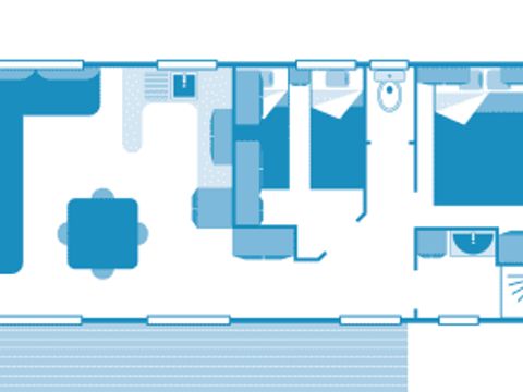 MOBILHOME 5 personnes - Cottage 4/5p 2ch Vue Mer ***