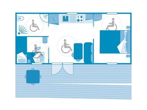 Mobilhome 4 personnes - Cottage 4p 2ch **** PMR