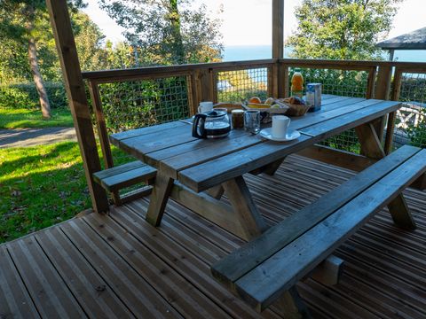 Chalet 2 personnes - Premium - 18 m² - 1 chambre - Vue mer
