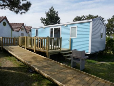 MOBILHOME 4 personnes - PMR 2 CHAMBRES plaque gaz réfrigérateur vaisselle télévision