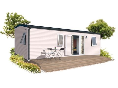 MOBILHOME 4 personnes - MOBIL HOME CONFORT SAM plaque gaz   television réfrigérateur vaisselle