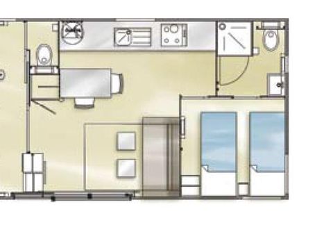 MOBILHOME 4 personnes - Résidence Design 35m² Premium (2 chambres)