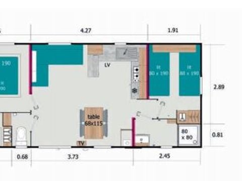 MOBILHOME 4 personnes - Mobilhome 4 personnes