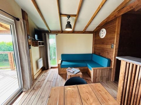 MOBILHOME 7 personnes - ECO LODGE 2 chambres 7 personnes un lit double et 2 lits simples et 1 lit pont