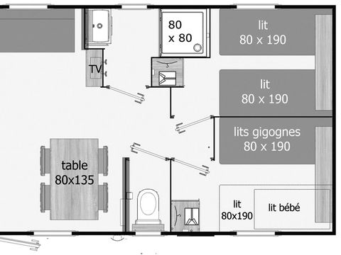 MOBILHOME 6 personnes - OPALIA