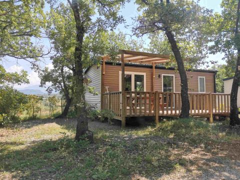 Mobilhome 4 personnes - Premium 29m² - 2 chambres - Terrasse semi-couverte