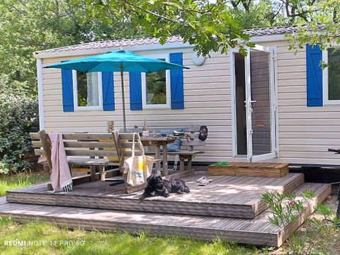 MOBILHOME 6 personnes - Standard 29m² (3ch - 6pers.) + Terrasse + TV + clim