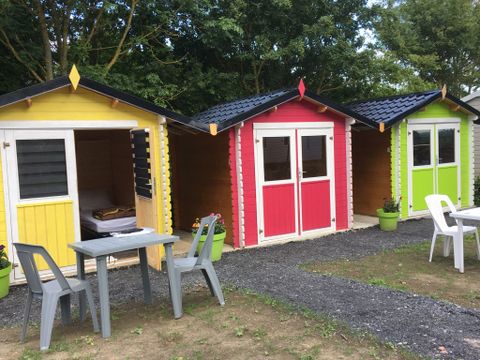 CHALET 2 personnes - randonneur Jaune 2 lits simple