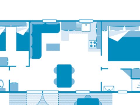 MOBILHOME 4 personnes - Cottage 4p 2ch ***