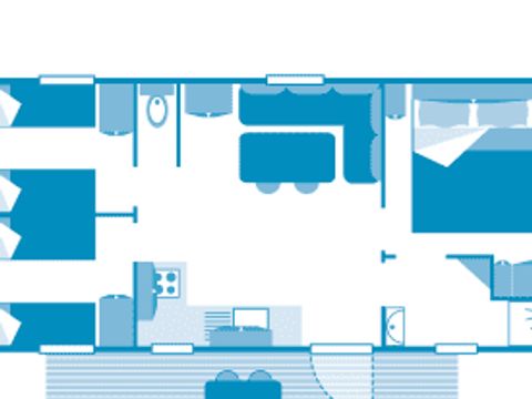 MOBILHOME 7 personnes - Cottage 6/7p 3ch **